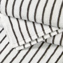 Gray 2-piece Cabana Stripe Beach Pool Towels - 100% Ring Spun Cotton, Ultra Soft, Plush and highly Absorbent, 30 x 70