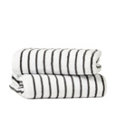 Gray 2-piece Cabana Stripe Beach Pool Towels - 100% Ring Spun Cotton, Ultra Soft, Plush and highly Absorbent, 30 x 70