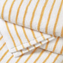 Yellow 2-piece Cabana Stripe Beach Pool Towels - 100% Ring Spun Cotton, Ultra Soft, Plush and highly Absorbent, 30 x 70