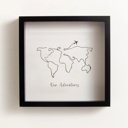 Black BLACK Adventures Memory Box | Personalized Travel Keepsake