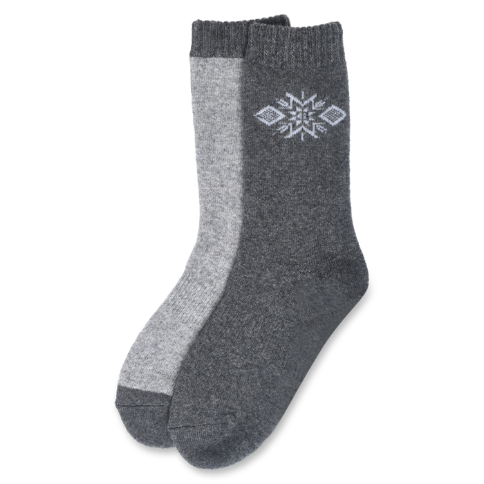 Gaahuu womens 25% wool fully cushioned thermal socks/2 pr pack