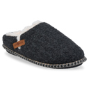 charcoal grey textured knit L Gaahuu Womens Memory Foam Clog Slippers