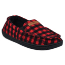 buffalo check L Gaahuu mens  faux wool memory foam mocassin slippers