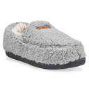 grey L Gaahuu womens berber faux shearling lined memory foam mocassin slipper