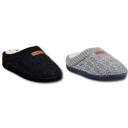 Gaahuu womens textured knit rib collared faux shearling lined memory foam clog slipper