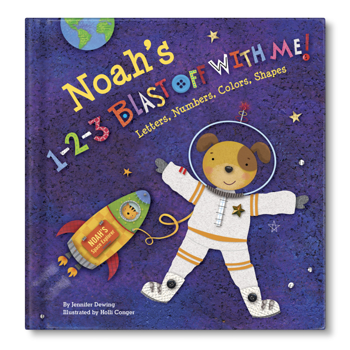 1-2-3 Blast Off With Me - Personalized Board Book