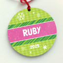  Festive Ribbon Personalized Ornament
