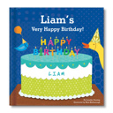  Baby's First Birthday  - Personalized Board Book - blue