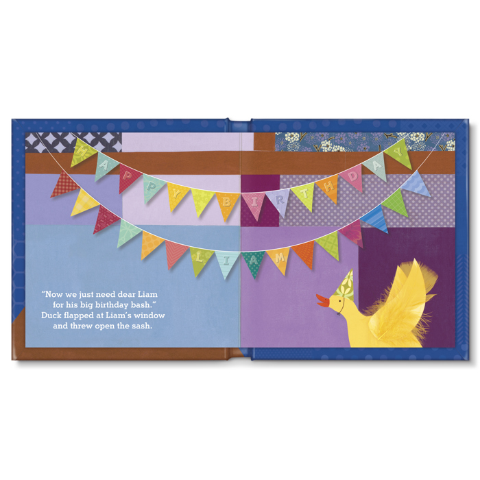 Baby's First Birthday  - Personalized Board Book - blue