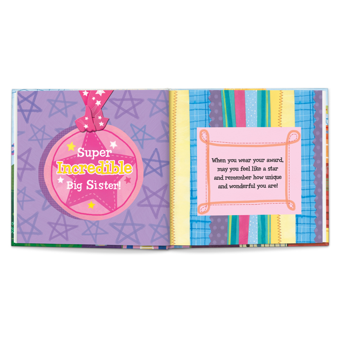 The Super, Incredible Big Sister - Personalized Book and Medal