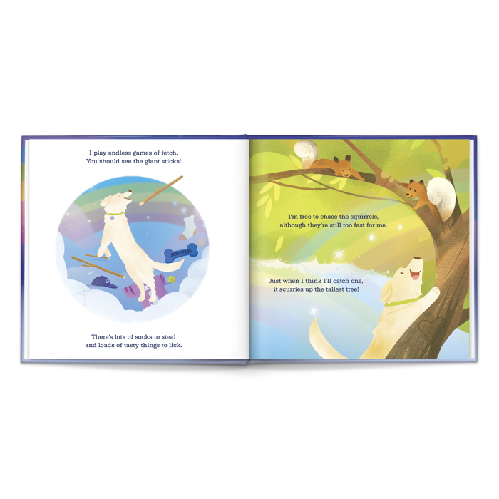Rainbow Bridge Personalized Dog Book