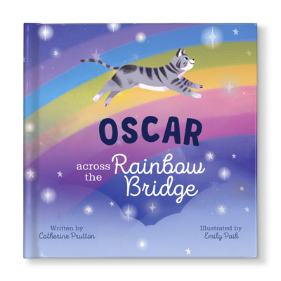 Rainbow Bridge Personalized Cat Book
