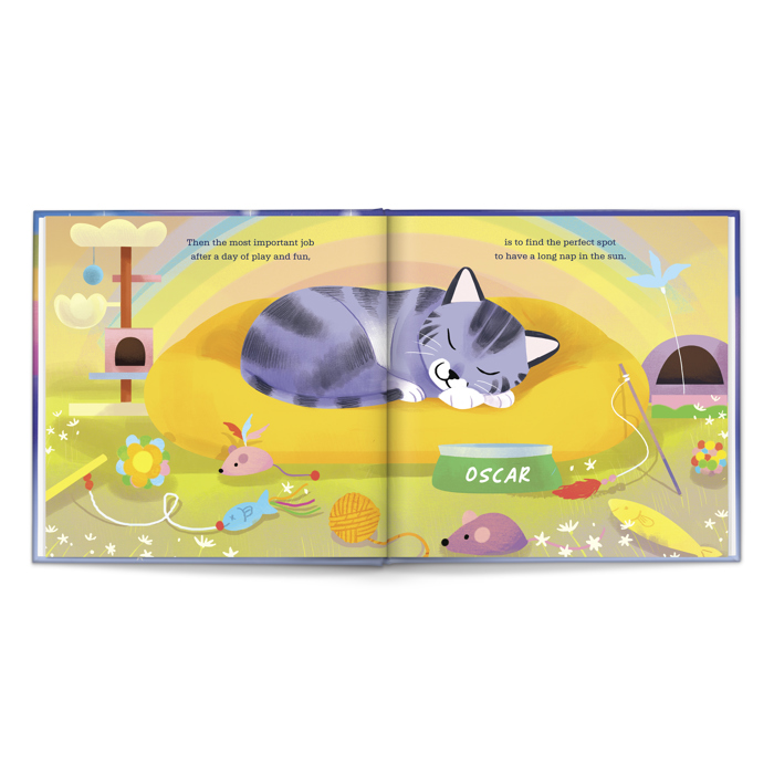 Rainbow Bridge Personalized Cat Book