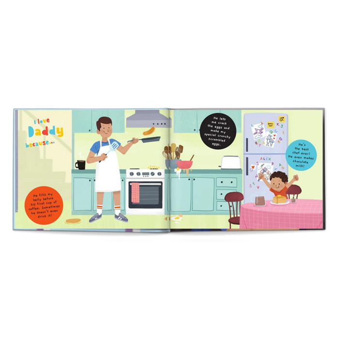 Reasons Why I Love Daddy Personalized Book - One Child