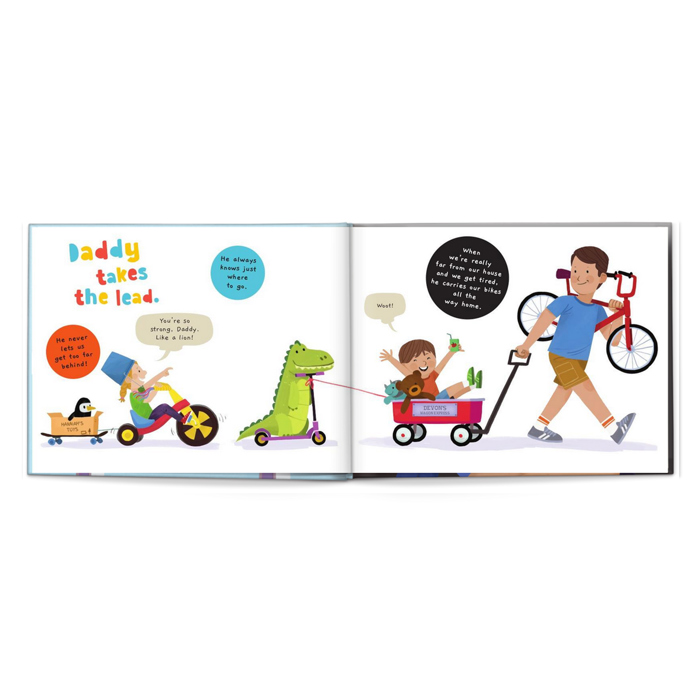 Reasons Why We Love Daddy Personalized Book - Two Children