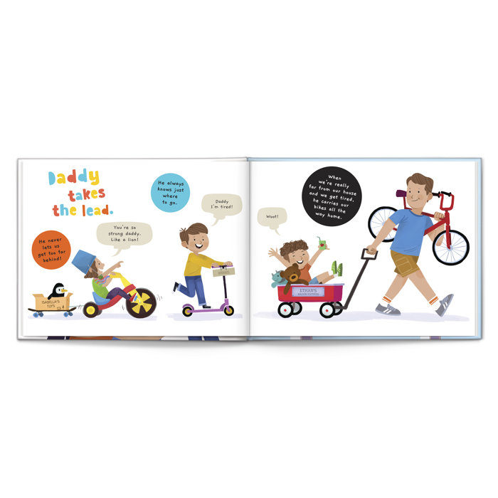 Reasons Why We Love Daddy Personalized Book - Three Children
