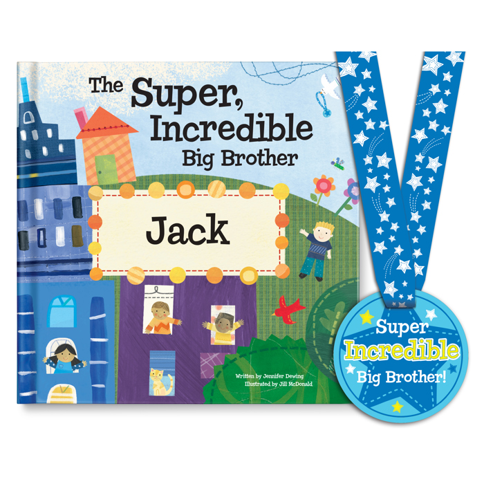 The Super, Incredible Big Brother - Personalized Book and Medal