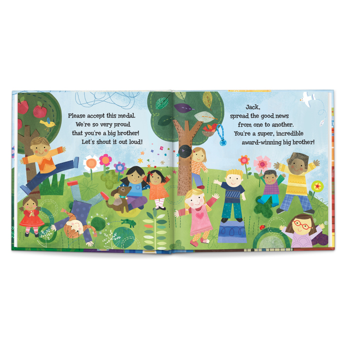 The Super, Incredible Big Brother - Personalized Book and Medal