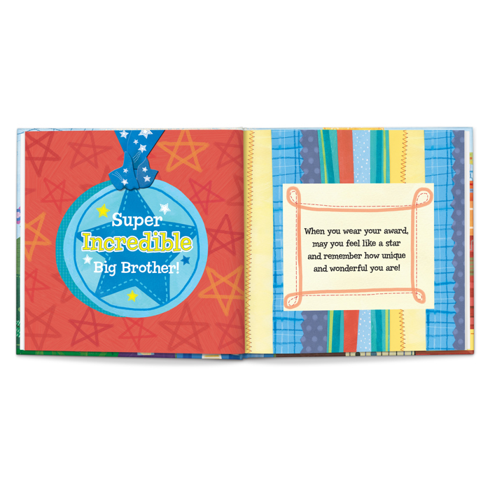 The Super, Incredible Big Brother - Personalized Book and Medal