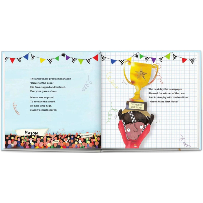 Speedster Personalized Book