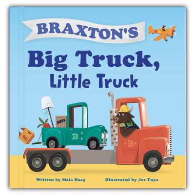 My Big Truck, Little Truck Personalized Board Book