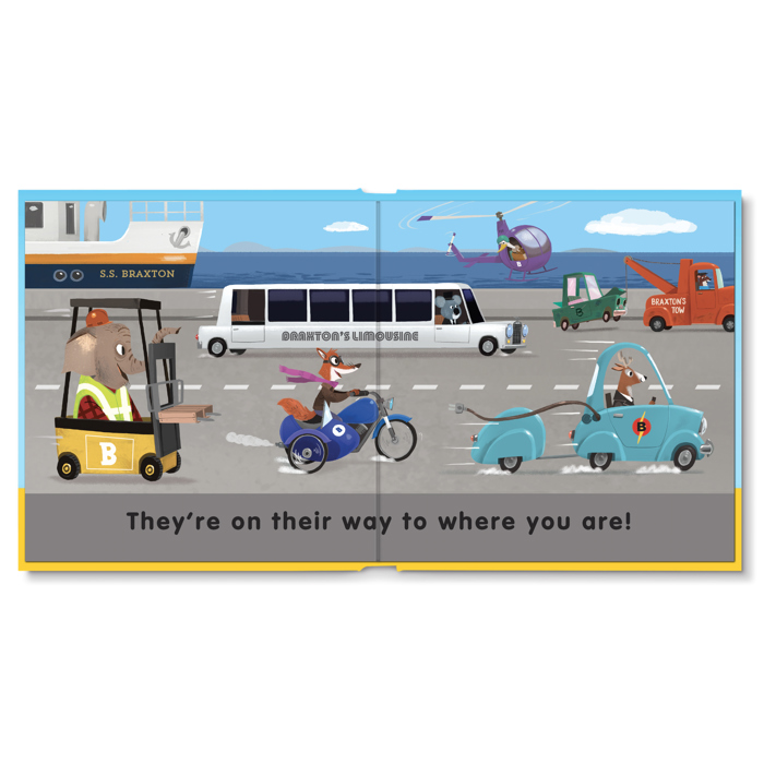 My Big Truck, Little Truck Personalized Board Book