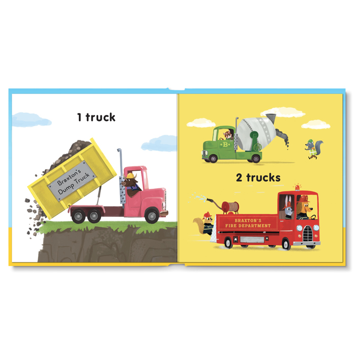 My Big Truck, Little Truck Personalized Board Book