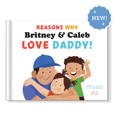 Reasons Why We Love Daddy Personalized Book - Two Children