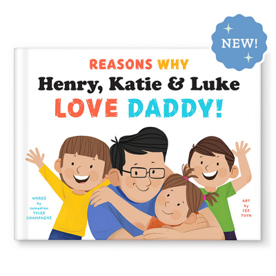 Reasons Why We Love Daddy Personalized Book - Three Children