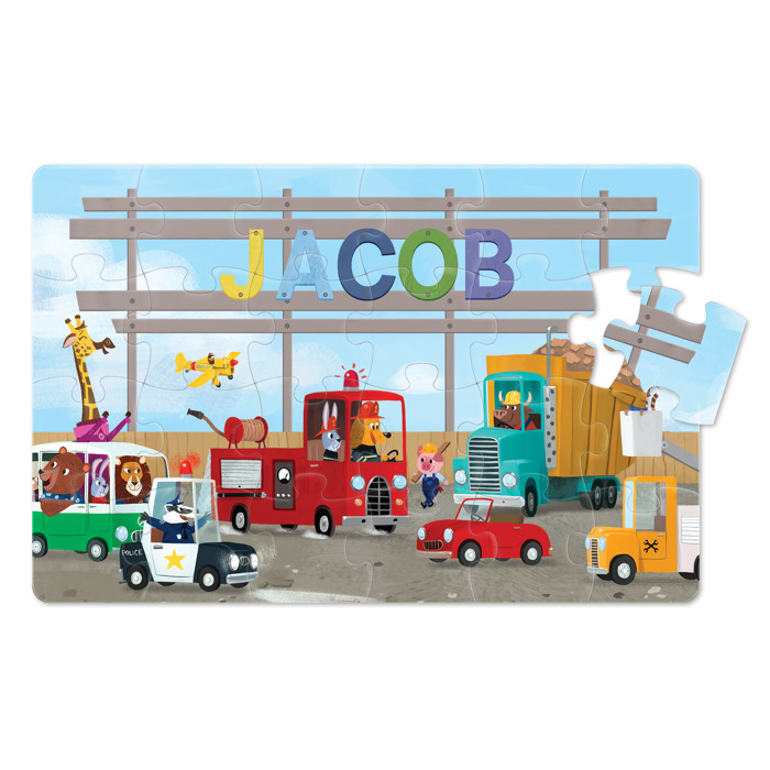 My Very Own Trucks Personalized Puzzle - 24 Pieces
