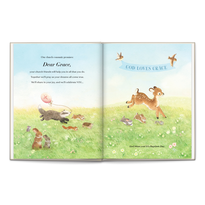 Baptism Promises for Baby Personalized Book