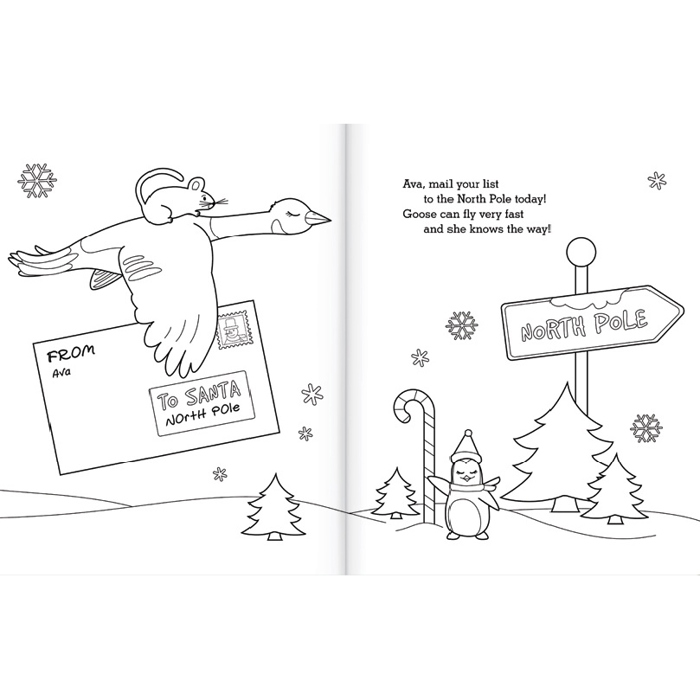 My Very Merry Christmas Personalized Color Book and Sticker Gift Set