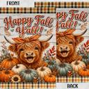  Happy Fall Y'All Garden Flag, 12x18 Double Sided Flag: Front Yard Decor