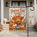 Happy Fall Y'All Garden Flag, 12x18 Double Sided Flag: Front Yard Decor