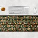  Personalized Green Bookshelf Desk Mat