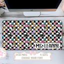  Personalized Teacher Checkered Desk Mat