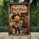  Mosey On In Pardner Garden Flag, 12x18 Double Sided Flag: Front Yard Decor
