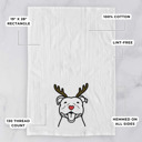American Staffordshire Reindeer Antler Red Nose Dog  Breed Tea Towel - 50+ Breeds