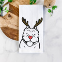 American Bully Reindeer Antler Red Nose Dog  Breed Tea Towel - 50+ Breeds