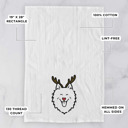American Eskimo Reindeer Antler Red Nose Dog  Breed Tea Towel - 50+ Breeds