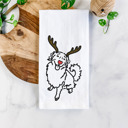 Golden Retriever Reindeer Antler Red Nose Dog  Breed Tea Towel - 50+ Breeds
