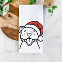 American Staffordshire Doodled Santa Hat Dog  Breed Tea Towel - 50+ Breeds