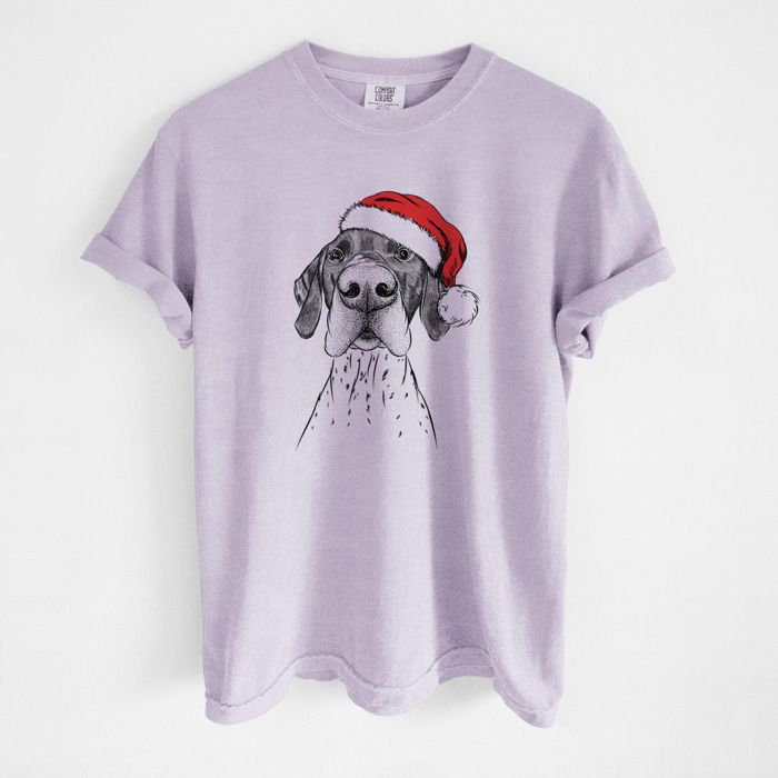 Santa Dog Breed Comfort Colors T-shirts - 40+ Dog Breeds