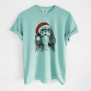Medium Chalky Mint - Cavalier King Charles Santa Dog Breed Comfort Colors T-shirts - 40+ Dog Breeds