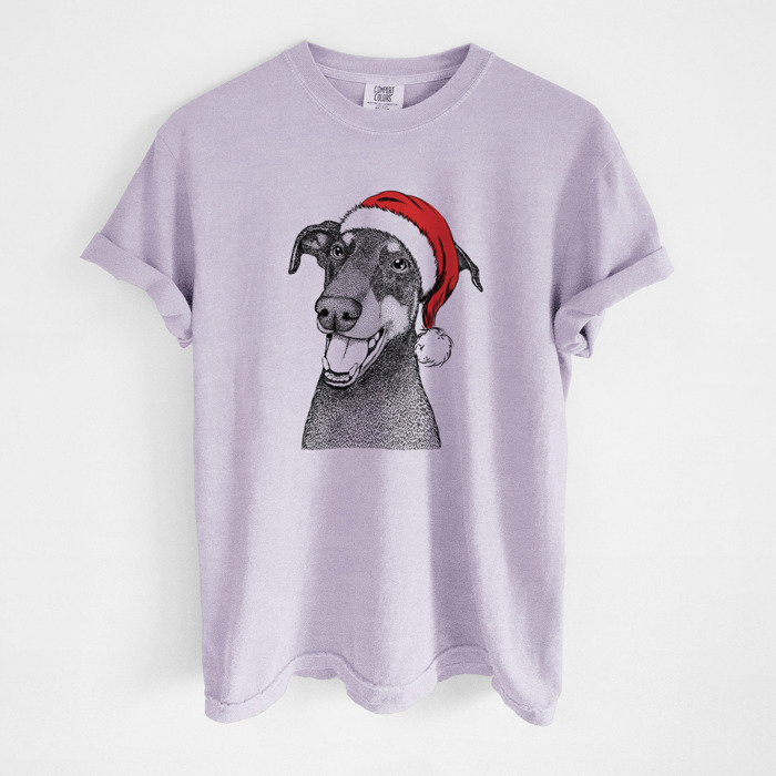 Santa Dog Breed Comfort Colors T-shirts - 40+ Dog Breeds