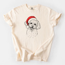 Small Ivory - Bichon Frise Santa Dog Breed Comfort Colors T-shirts - 40+ Dog Breeds