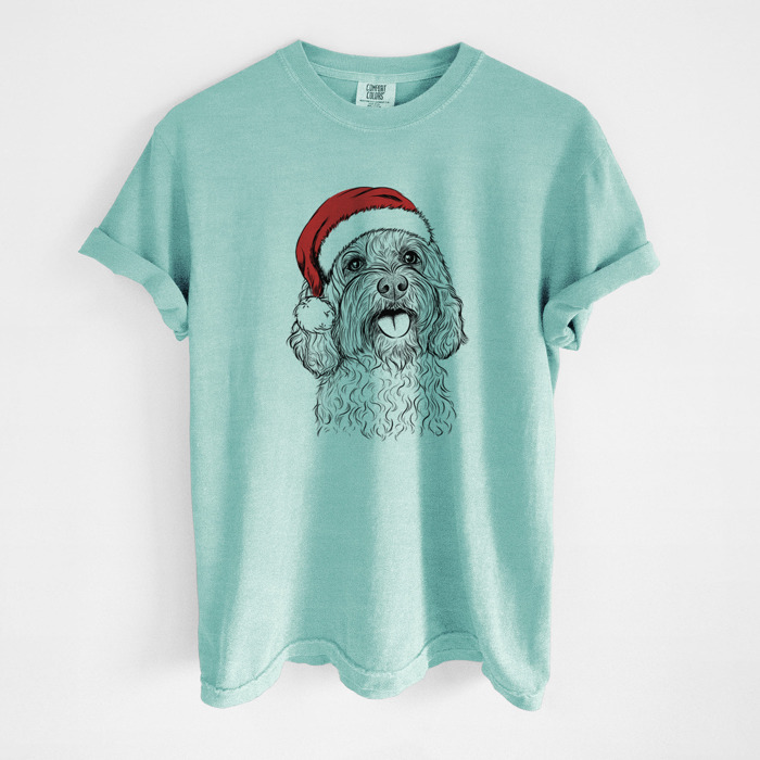 Santa Dog Breed Comfort Colors T-shirts - 40+ Dog Breeds