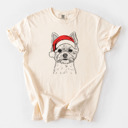 Small Ivory - Yorkie Santa Dog Breed Comfort Colors T-shirts - 40+ Dog Breeds