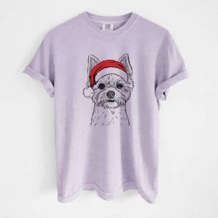 Santa Dog Breed Comfort Colors T-shirts - 40+ Dog Breeds