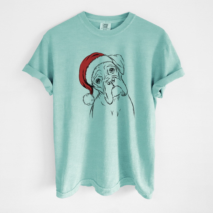 Santa Dog Breed Comfort Colors T-shirts - 40+ Dog Breeds